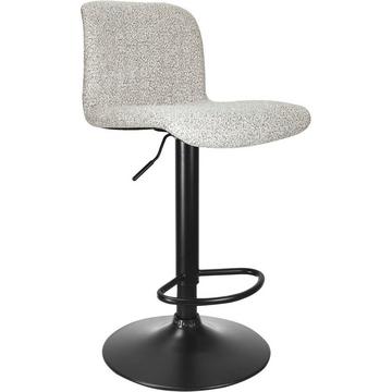 Tabouret de bar Rafael noir-beige