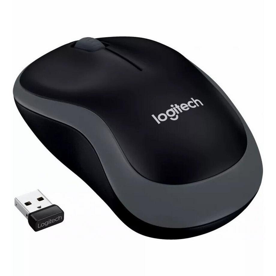 Logitech  M185 - Souris - optique - sans fil - 2.4 GHz - récepteur sans fil USB - gris 
