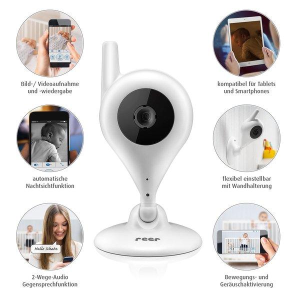Reer  80300 webcam Wi-Fi Blanc 