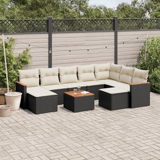 VidaXL set divano da giardino Polirattan  