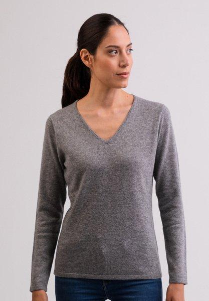 CASH-MERE.CH  Kaschmir V-Ausschnitt Pullover 