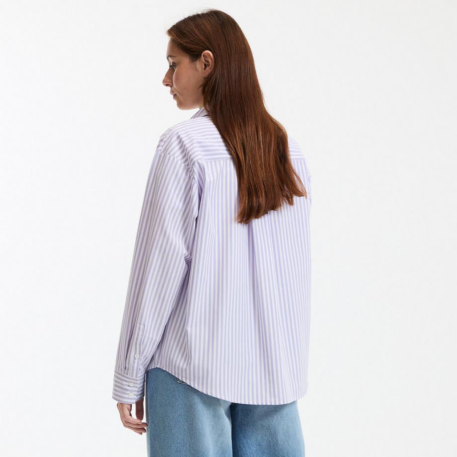 La Redoute Collections Gestreiftes Baumwollhemd  