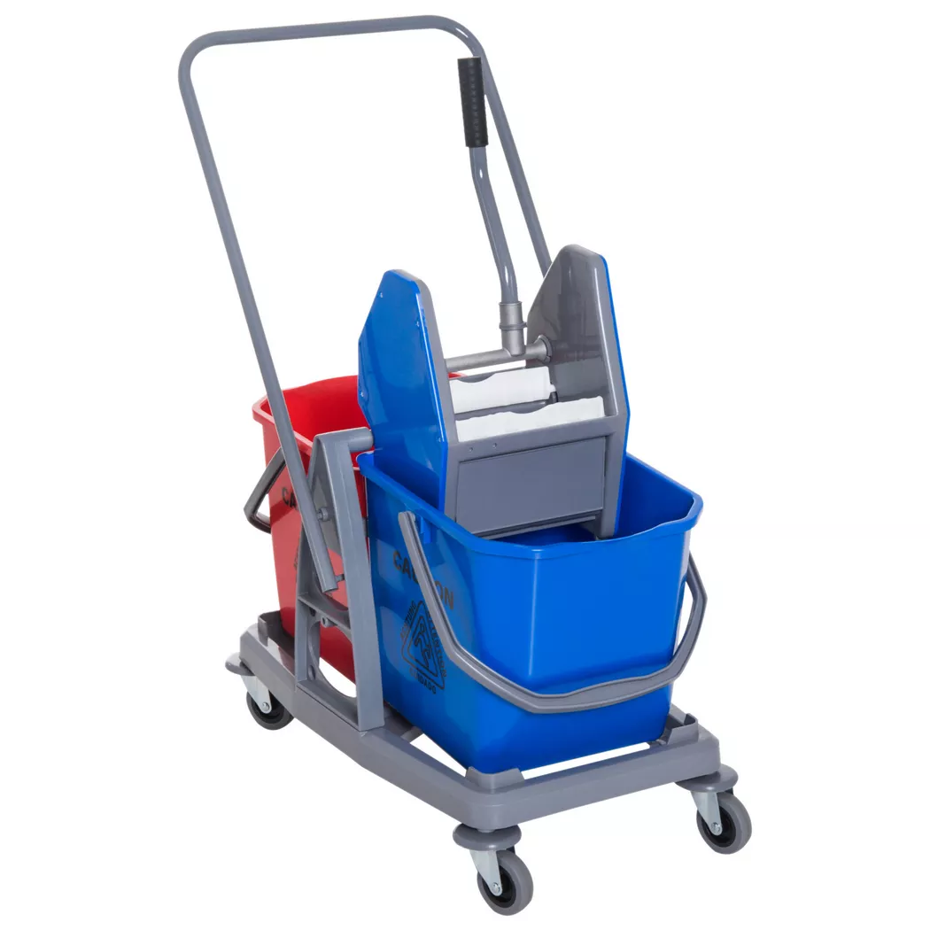 HOMCOM - Reinigungswagen, One Size, Multicolor