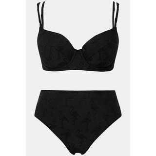 Ulla Popken  Bikini con fenicotteri, coppe morbide, ferretto e coppa D 