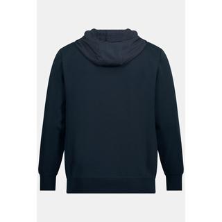 JP1880  Sweat à capuche FLEXNAMIC® en molleton, capuche et demi-zip bleu marine 