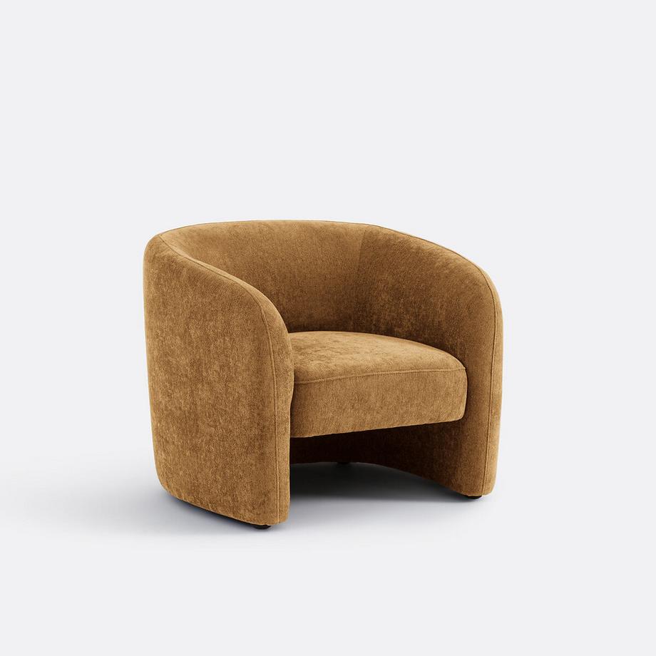 Feiner Chenille-Sessel