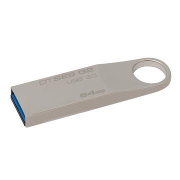 Kingston Technology DataTraveler SE9 G2 64GB USB-Stick USB Typ-A 3.2 Gen 1 (3.1 Gen 1) Silber