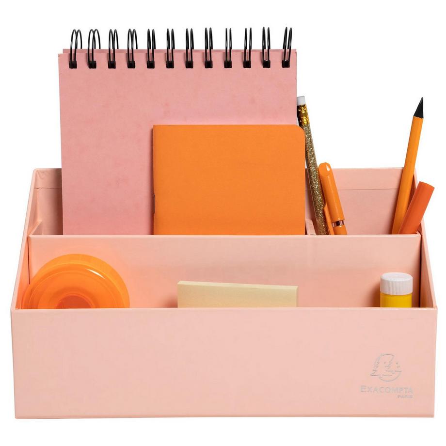 Exacompta Trieur vertical / porte lettres 3 compartiments carton Aquarel - x 4  