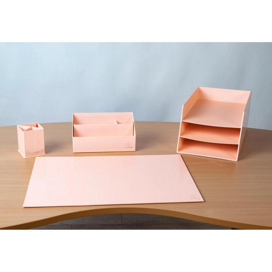 Exacompta Trieur vertical / porte lettres 3 compartiments carton Aquarel - x 4  