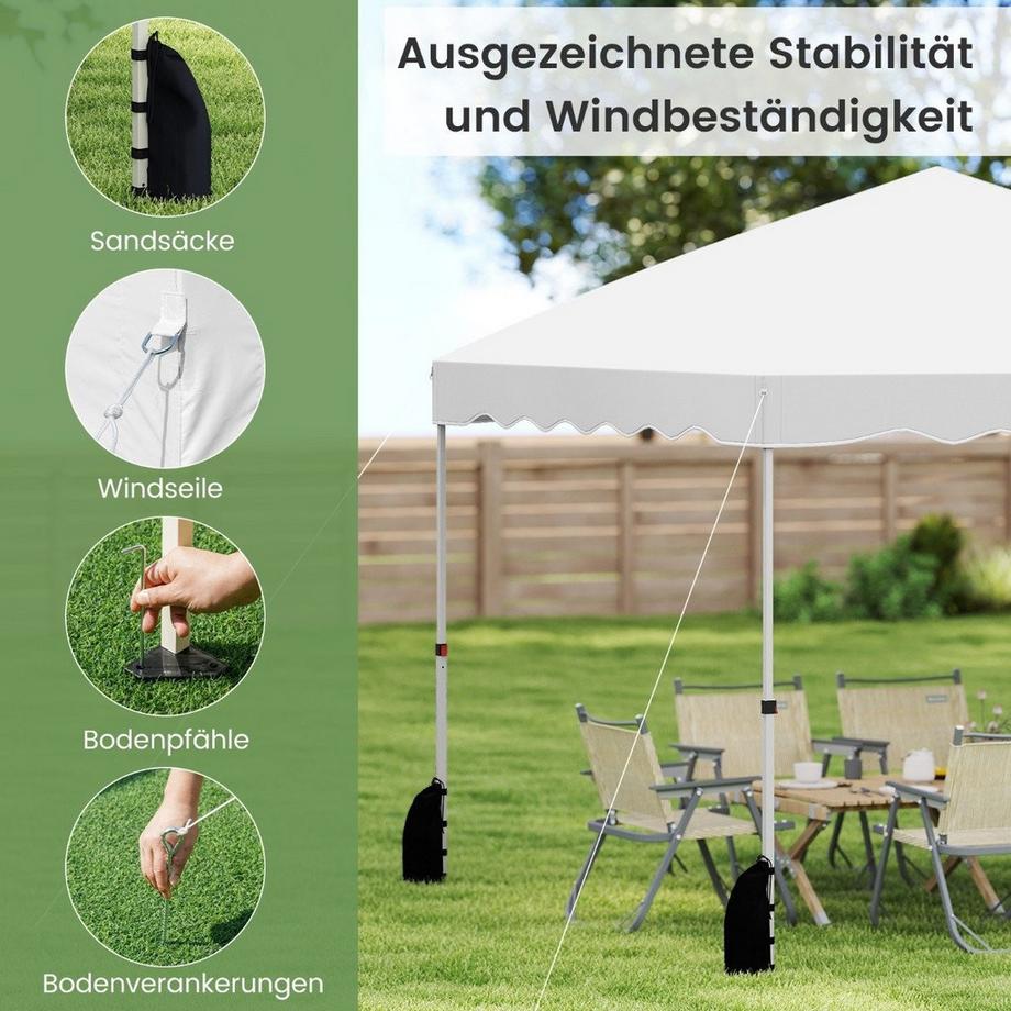 Northix Tenda a baldacchino pop-up, altezza regolabile  