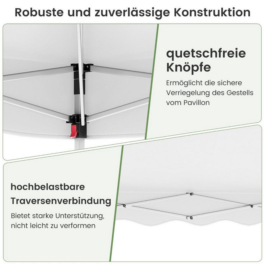 Northix Tenda a baldacchino pop-up, altezza regolabile  