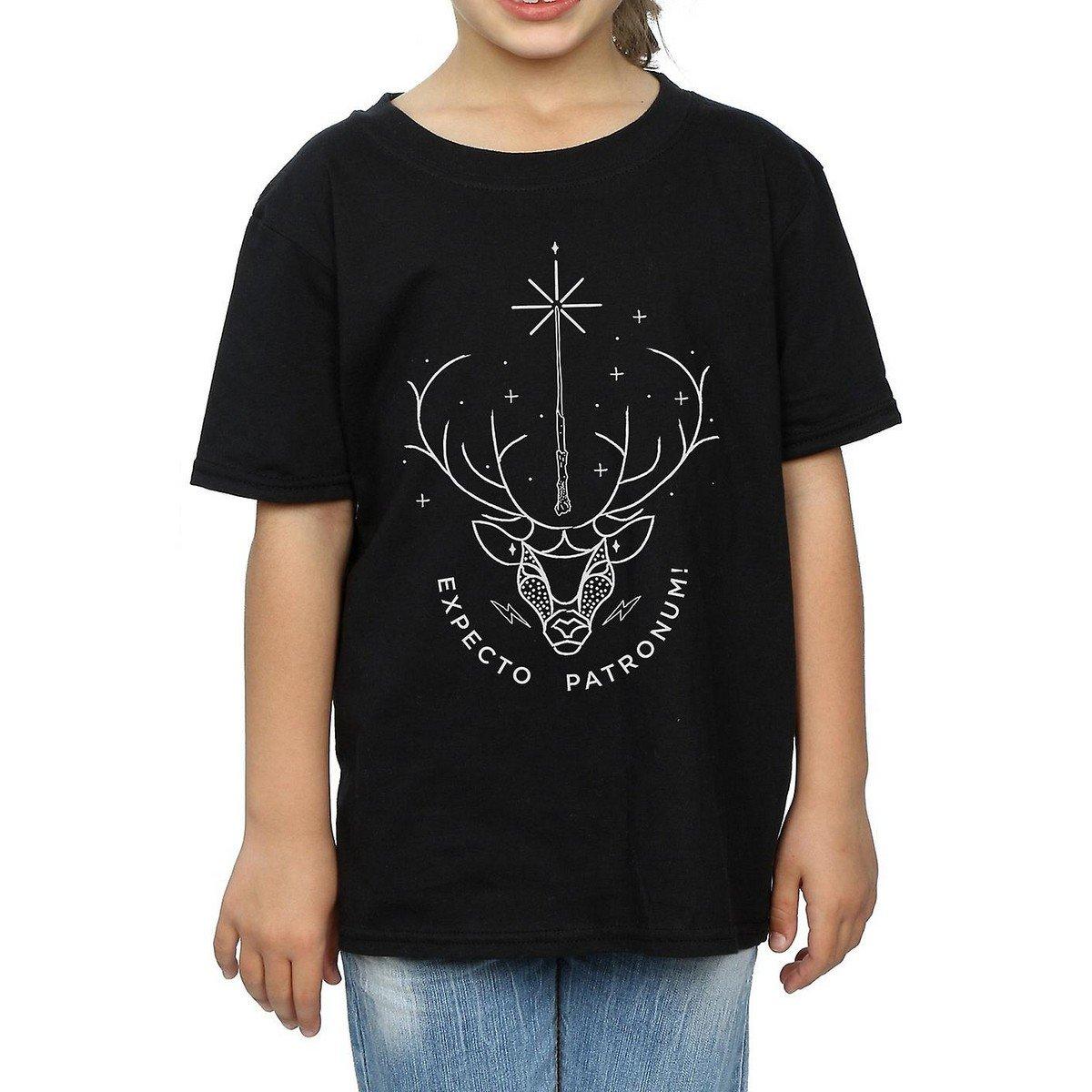 Image of Expecto Patronum Tshirt Unisex Schwarz 128