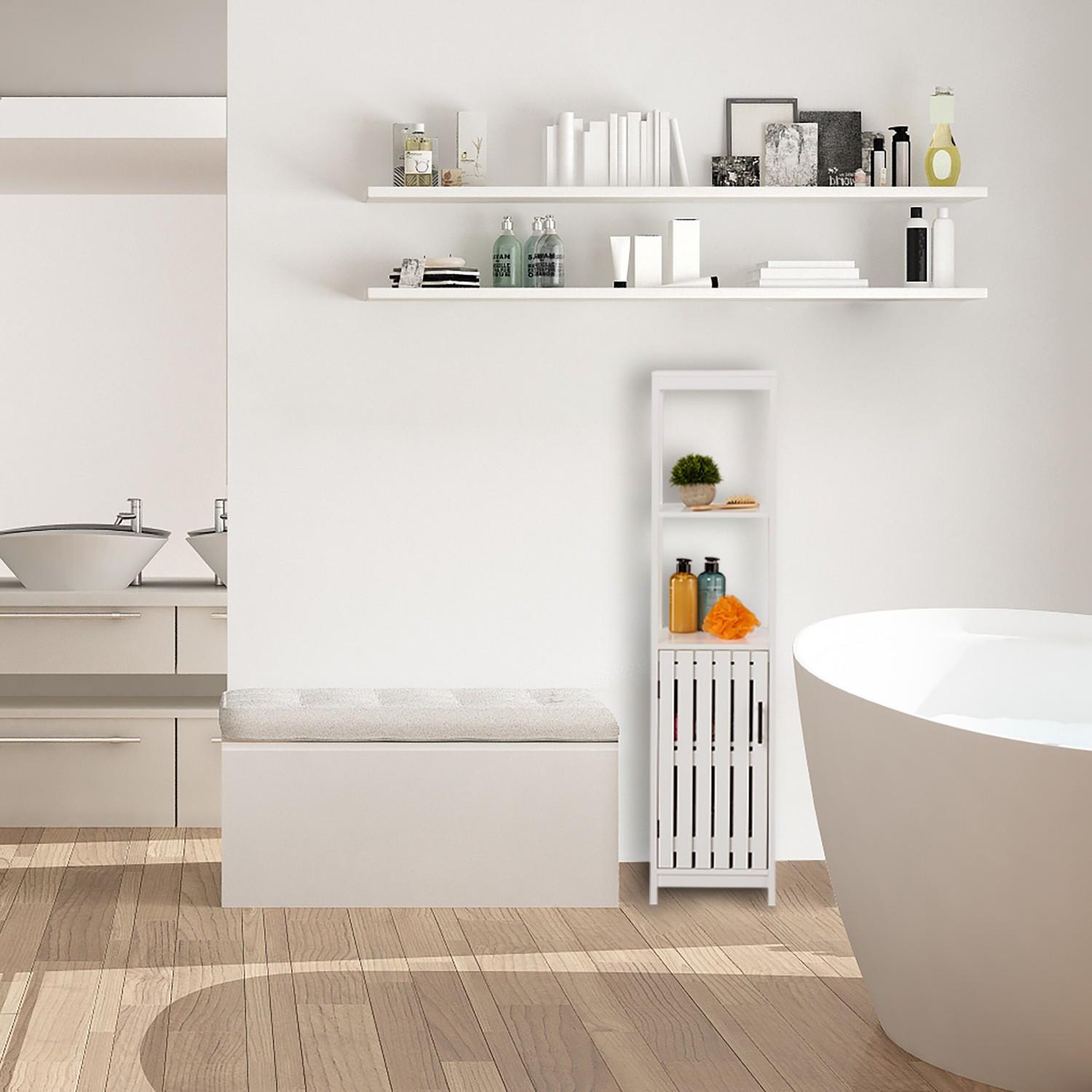 Northix Meuble de salle de bain blanc  