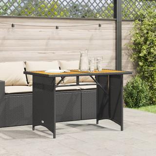 VidaXL Table de jardin rotin synthétique  