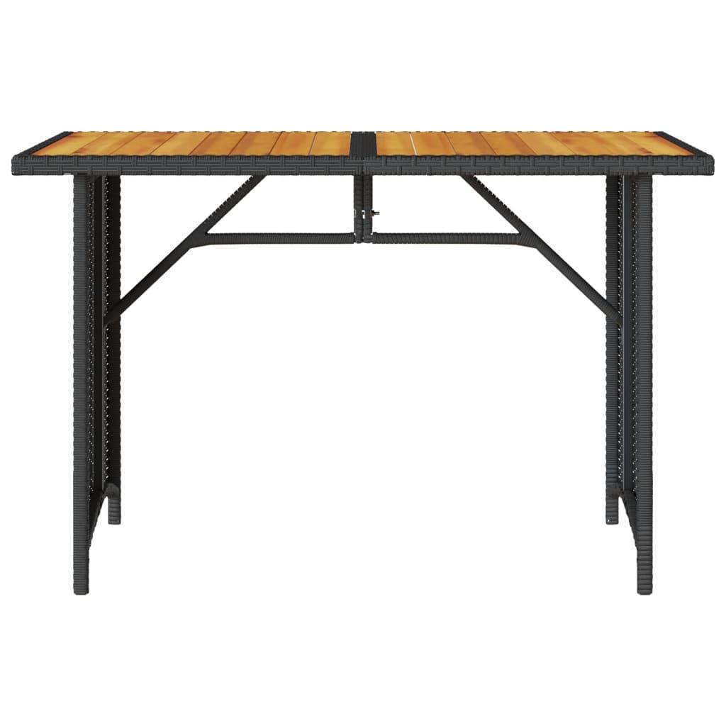 VidaXL Table de jardin rotin synthétique  