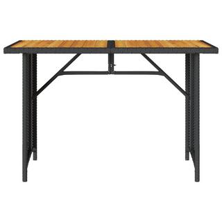 VidaXL Table de jardin rotin synthétique  