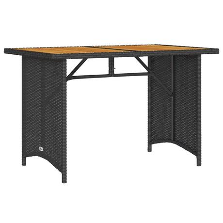 VidaXL Table de jardin rotin synthétique  