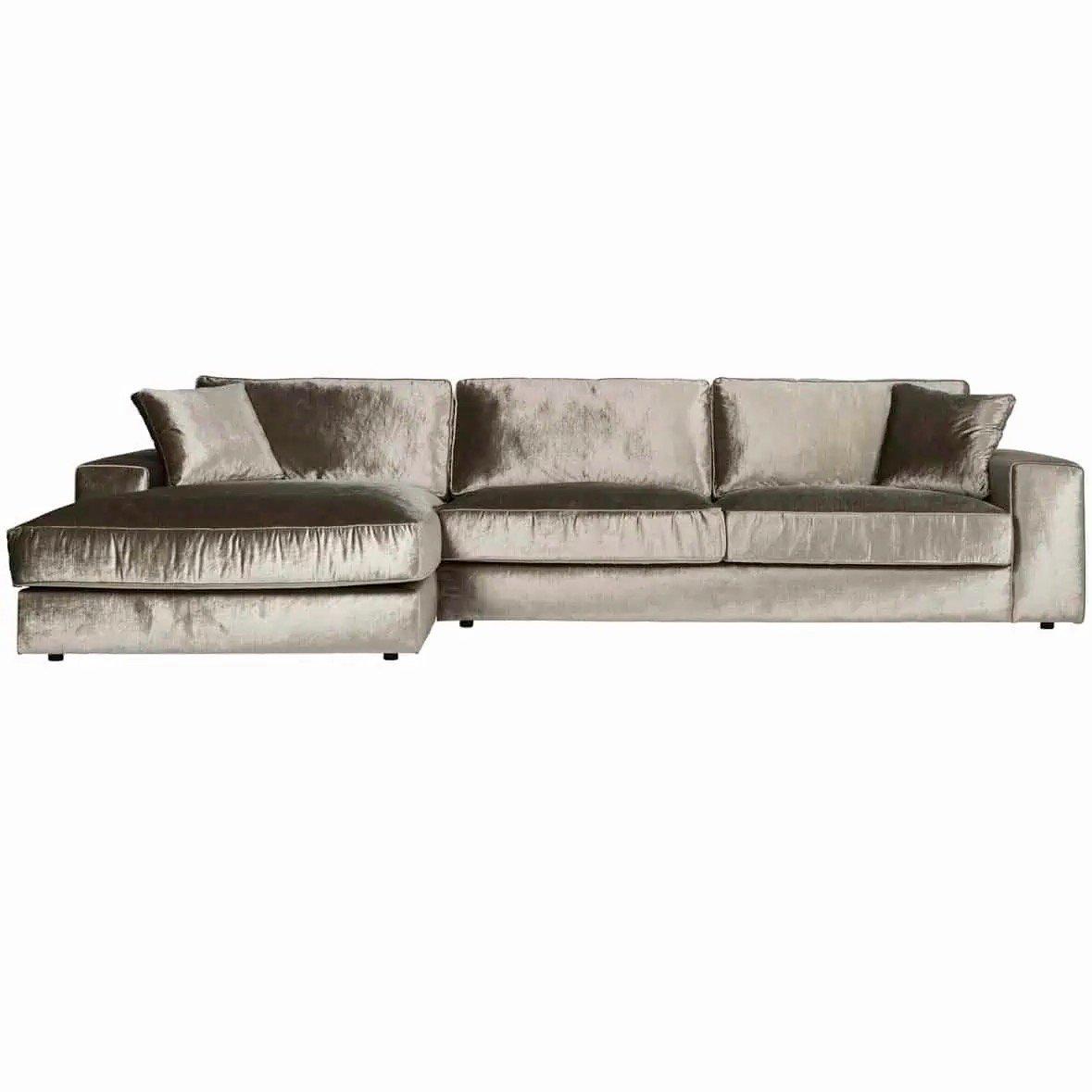 Image of Ecksofa Santos Ottomane links silber 312 Ecksofa Santos Ottomane links silber 312