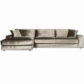 Ecksofa Santos Ottomane links silber 312