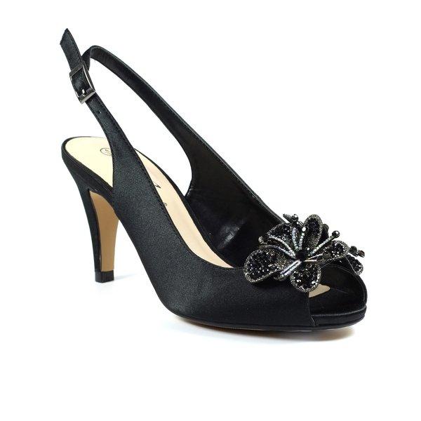 Image of Pumps Ankara, Satin Damen Schwarz 38