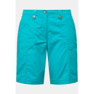 Ulla Popken  Cargo-Bermuda, Komfortbund, 4-Pocket-Schnitt 