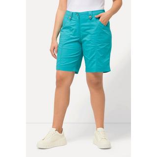 Ulla Popken  Cargo-Bermuda, Komfortbund, 4-Pocket-Schnitt 