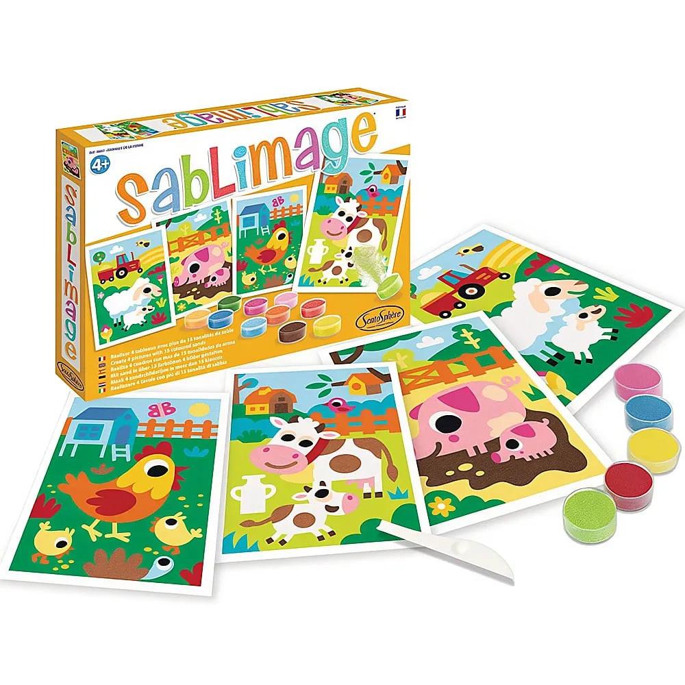 Image of Sandbilder Bauernhof Tiere Multicolor