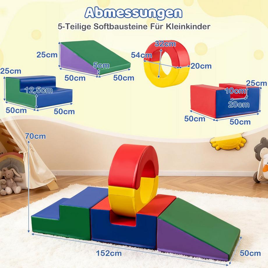 Northix  Kletterspielset für Kinder, 5-teilig 