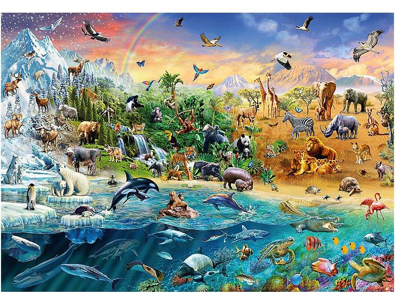 Schmidt  Puzzle Die Welt der Tiere (1000Teile) 