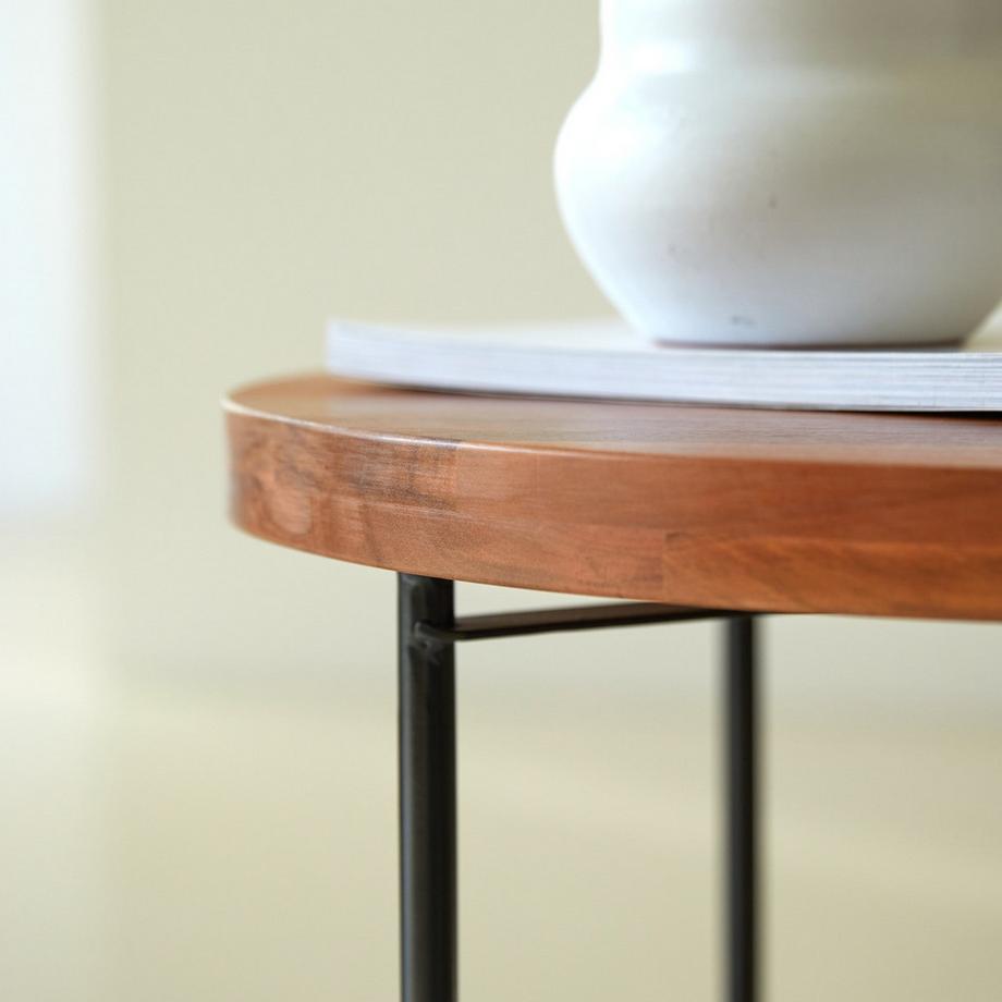 Tikamoon Couchtisch Key Wood aus massivem Akazienholz Key Wood  