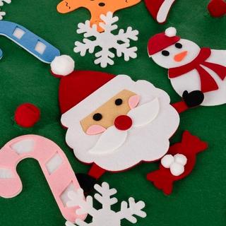 Ruhhy Sapin de Noël en feutre avec ornements 24856  