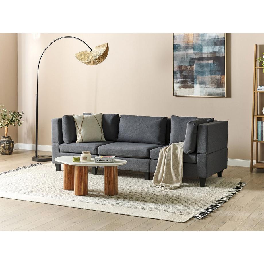 Beliani Modulsofa aus Stoff  UNSTAD  
