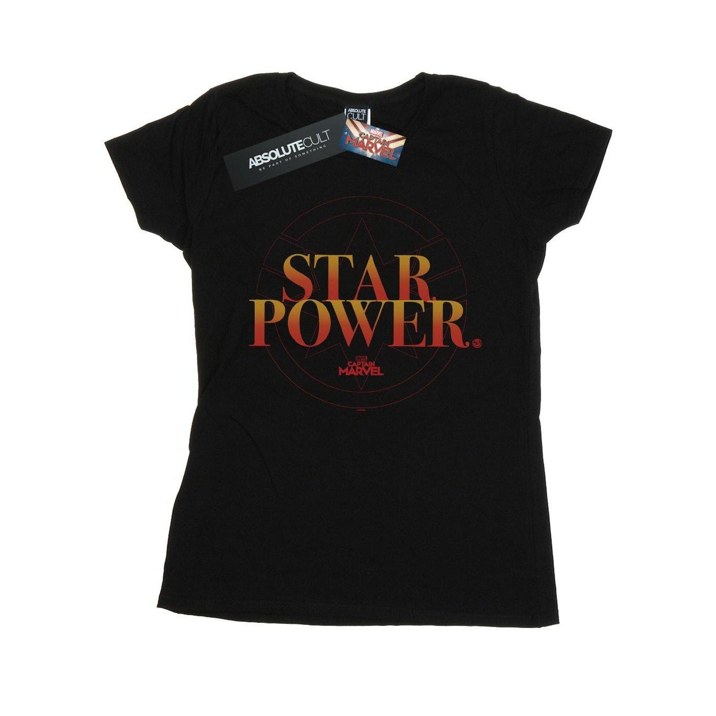 Image of Captain Star Power Tshirt Damen Schwarz XL