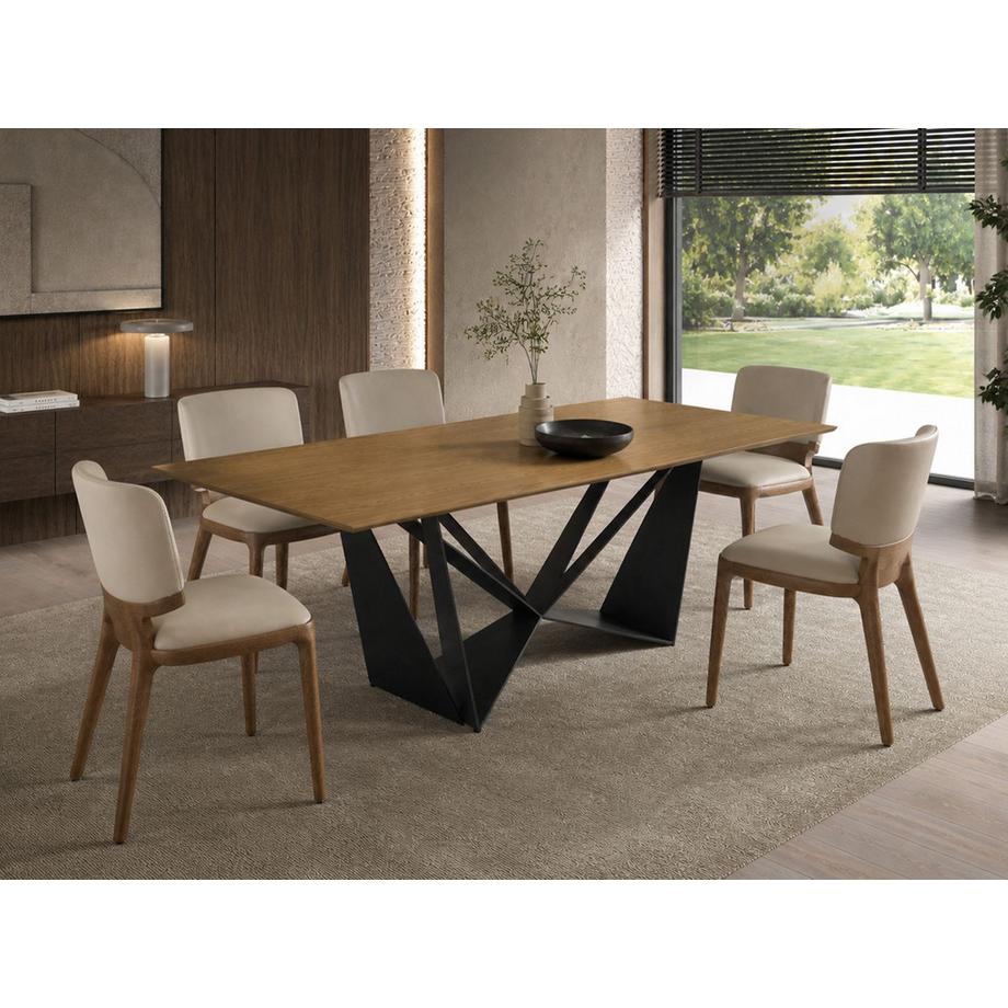 ANGEL CERDA Table à manger rectangulaire de design moderne  