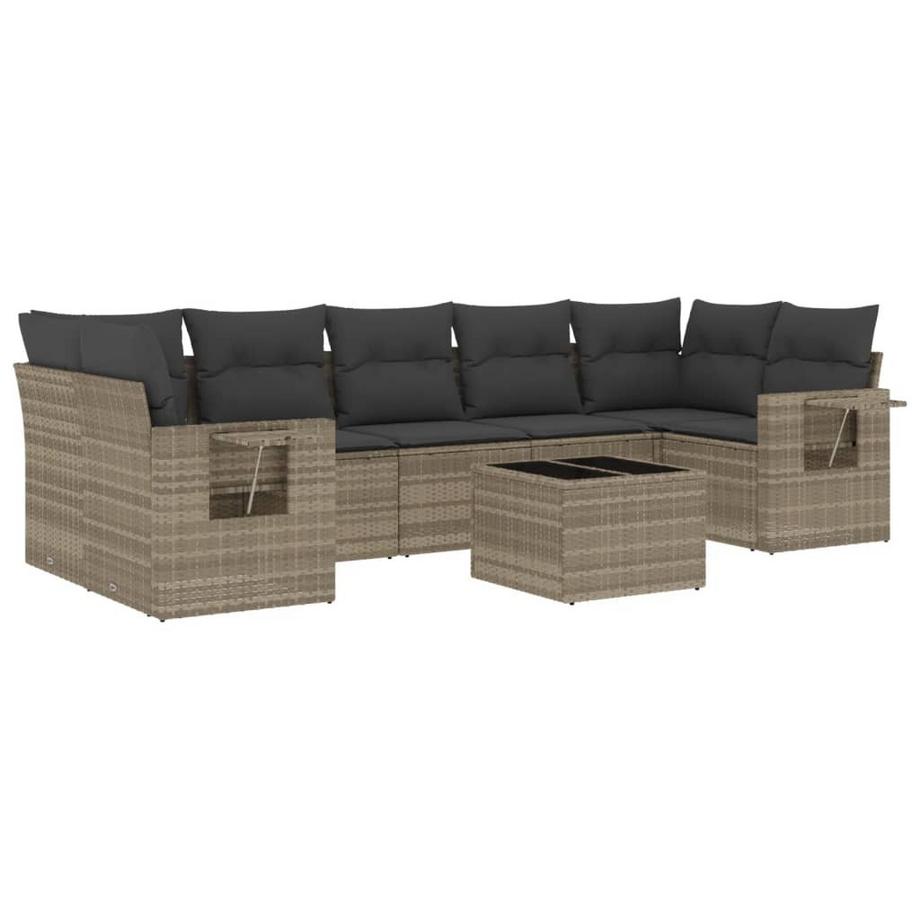 set divano da giardino Polirattan