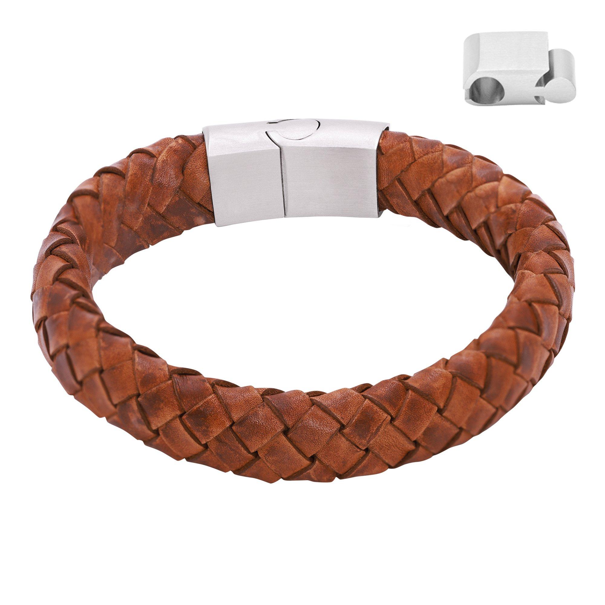 Image of Lederarmband Enno Damen Cognac 21cm