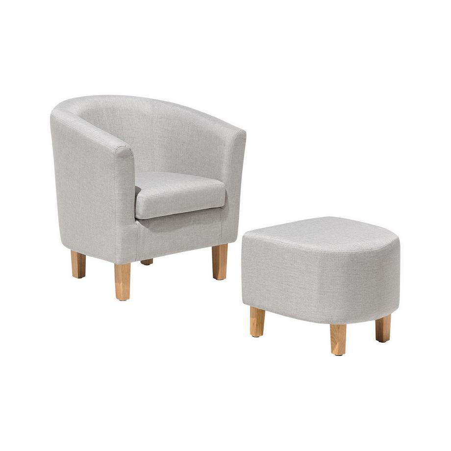 Beliani Fauteuil en Tissu Rétro HOLDEN  