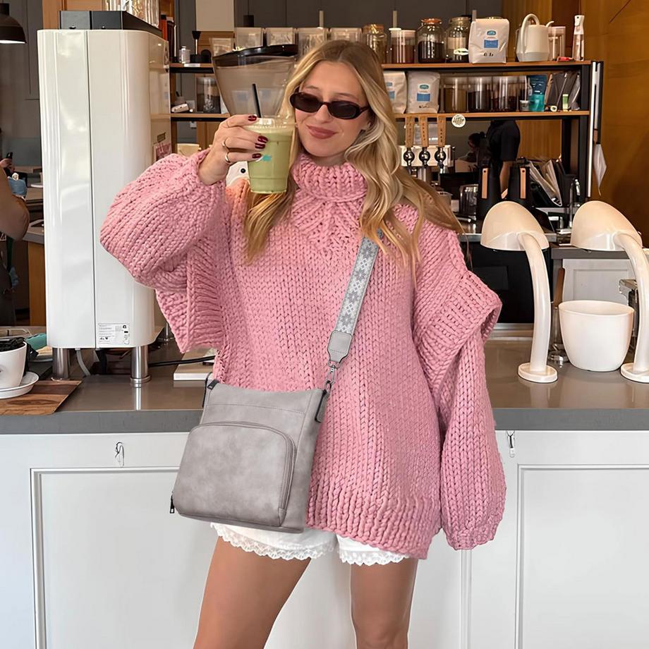 Only-bags.store Sac à Bandoulière Moyen avec Zip  
