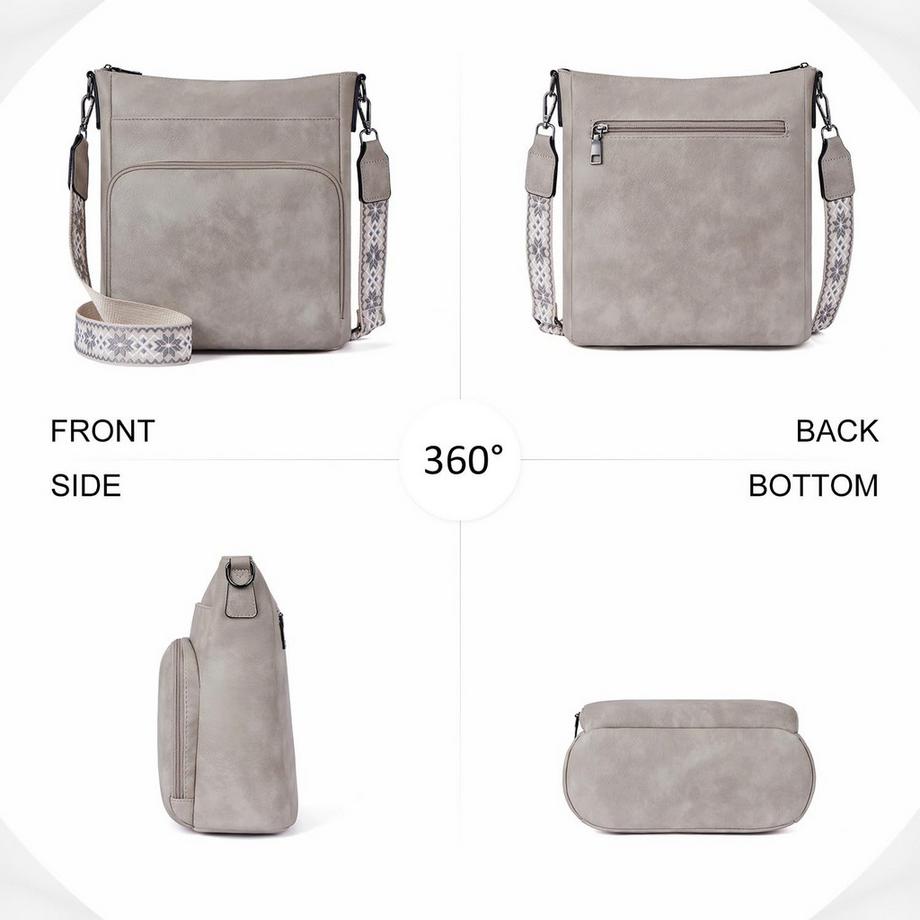 Only-bags.store Sac à Bandoulière Moyen avec Zip  