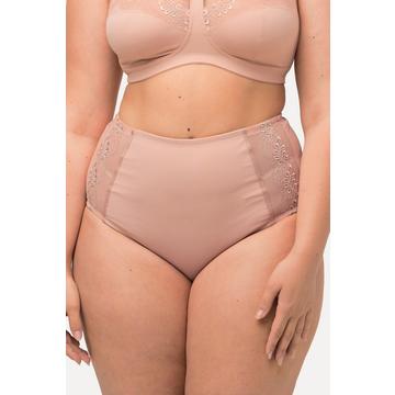 Culotte gainante à taille haute, dentelle sur les côtés