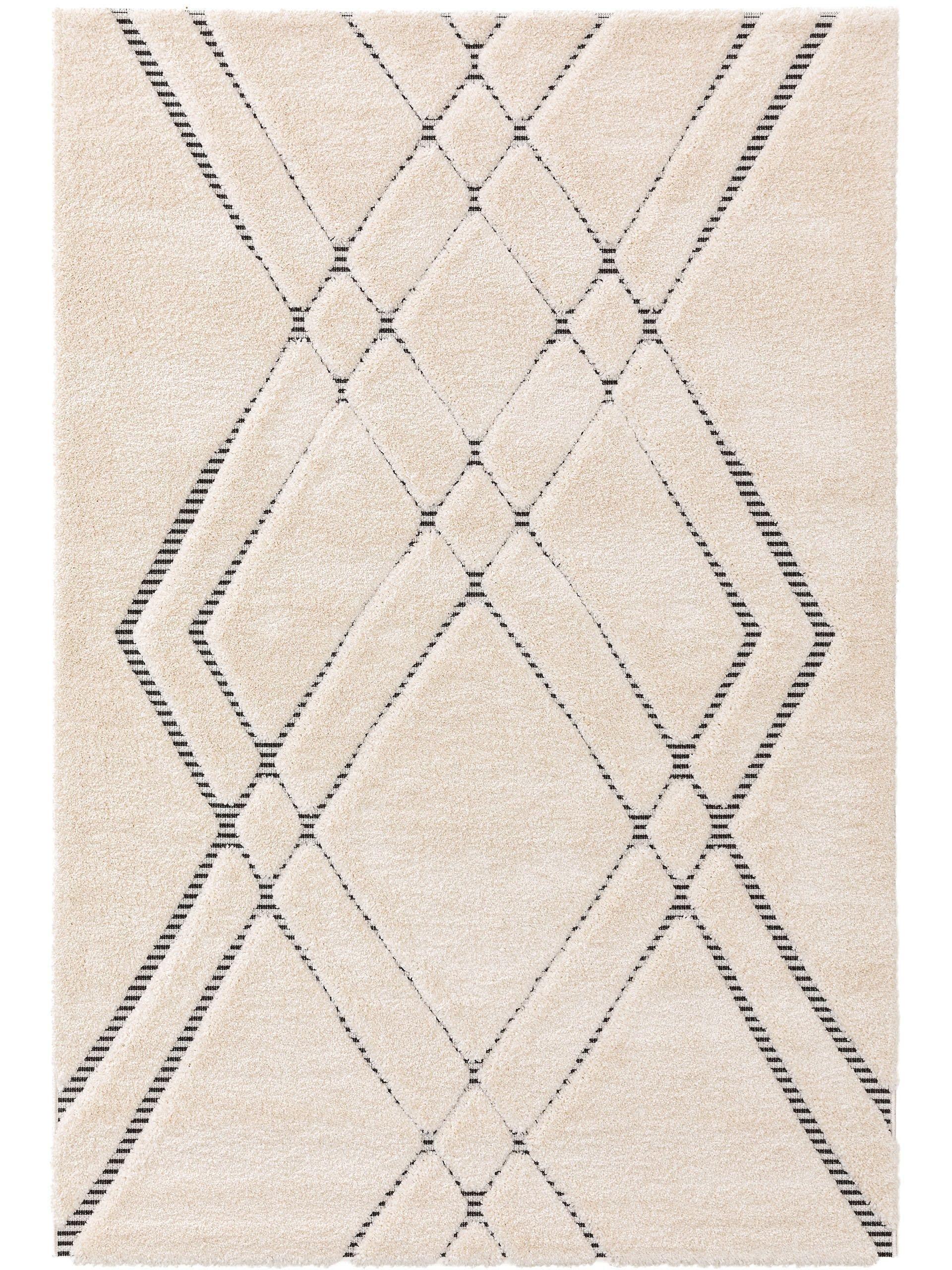 Image of Hochflorteppich Aimee CreamAnthrazit Hochflorteppich Aimee CreamAnthrazit