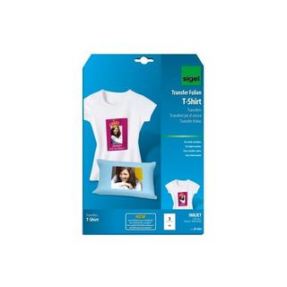 Sigel SIGEL Inkjet-Transfer T-Shirt A4 IP650 helle Textilien 3 Blatt  