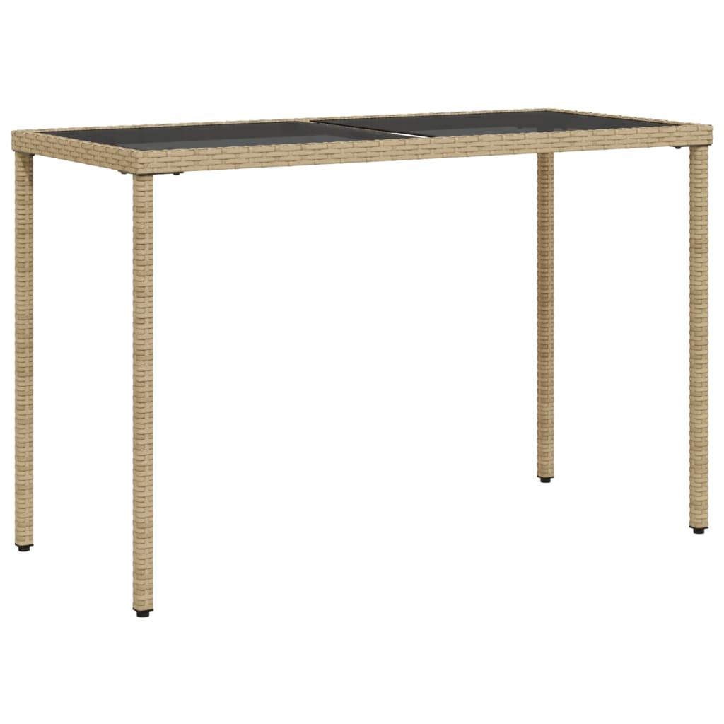 VidaXL Table de jardin rotin synthétique  