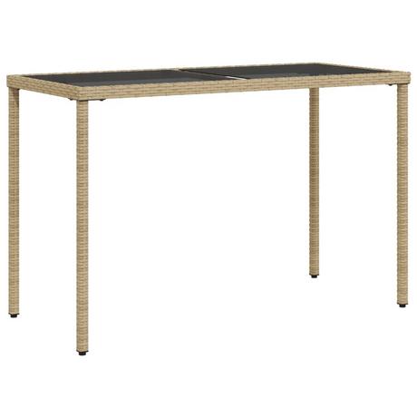 VidaXL Table de jardin rotin synthétique  