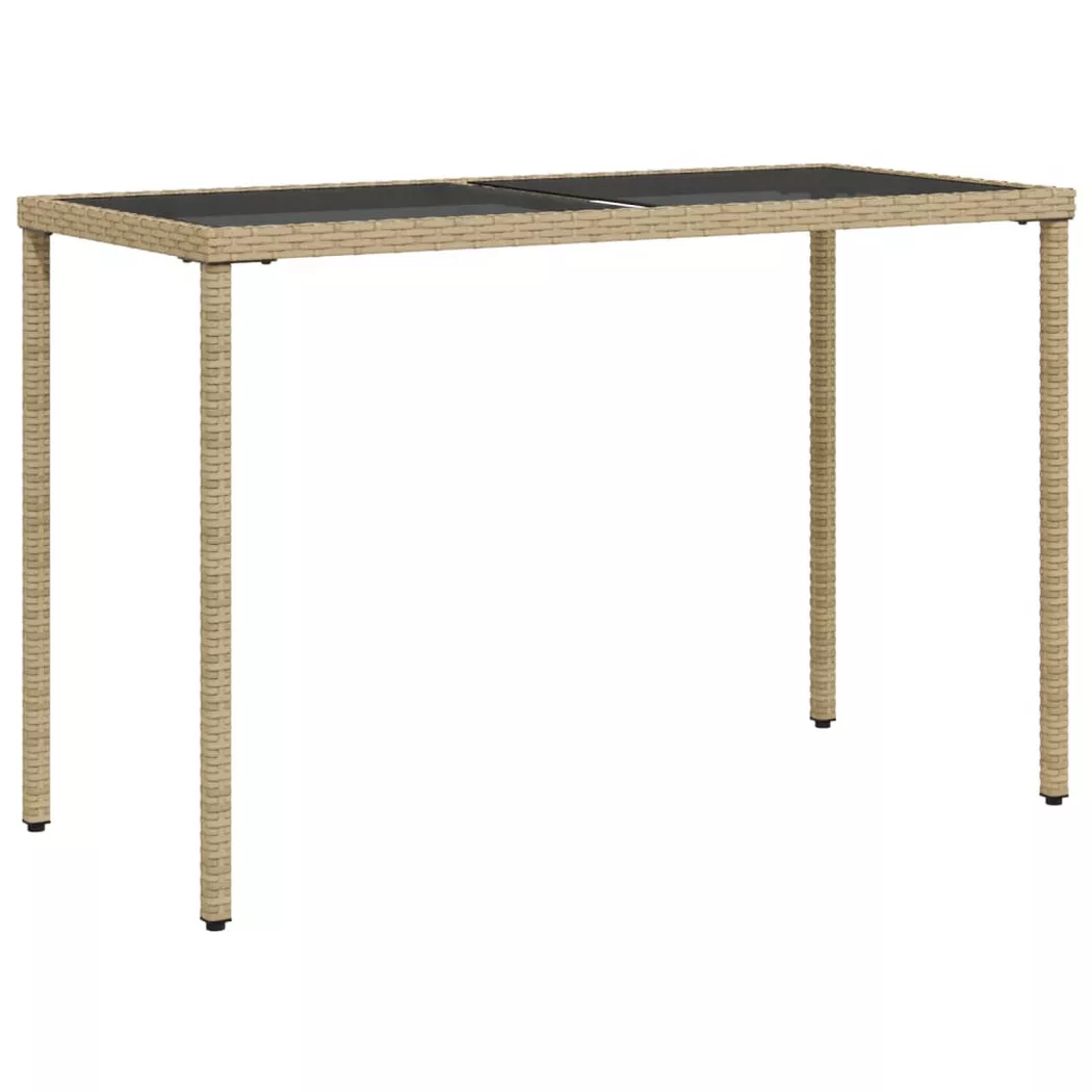 VidaXL - Table de jardin rotin synthétique, One Size, Beige
