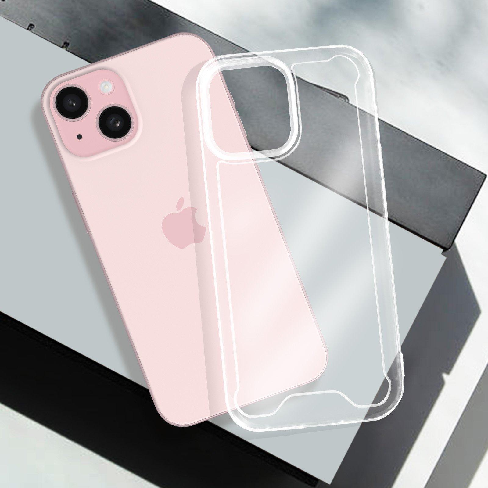 Avizar  Coque Rigide iPhone 15 Plus, Transparent 