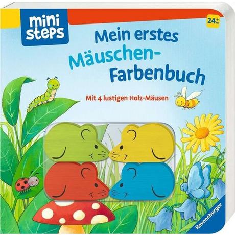 ministeps Mein erstes Mäuschen-Farbenbuch Sandra Grimm Couverture rigide 