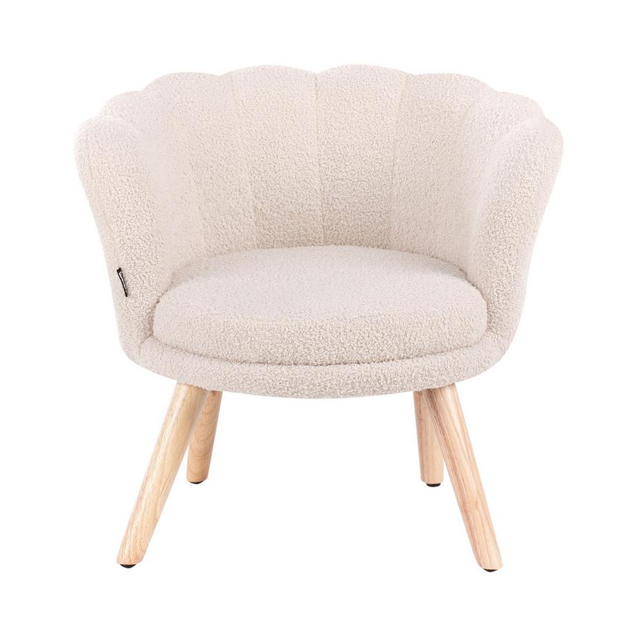 Beliani Kindersessel aus Bouclé Skandinavisch HALBY  