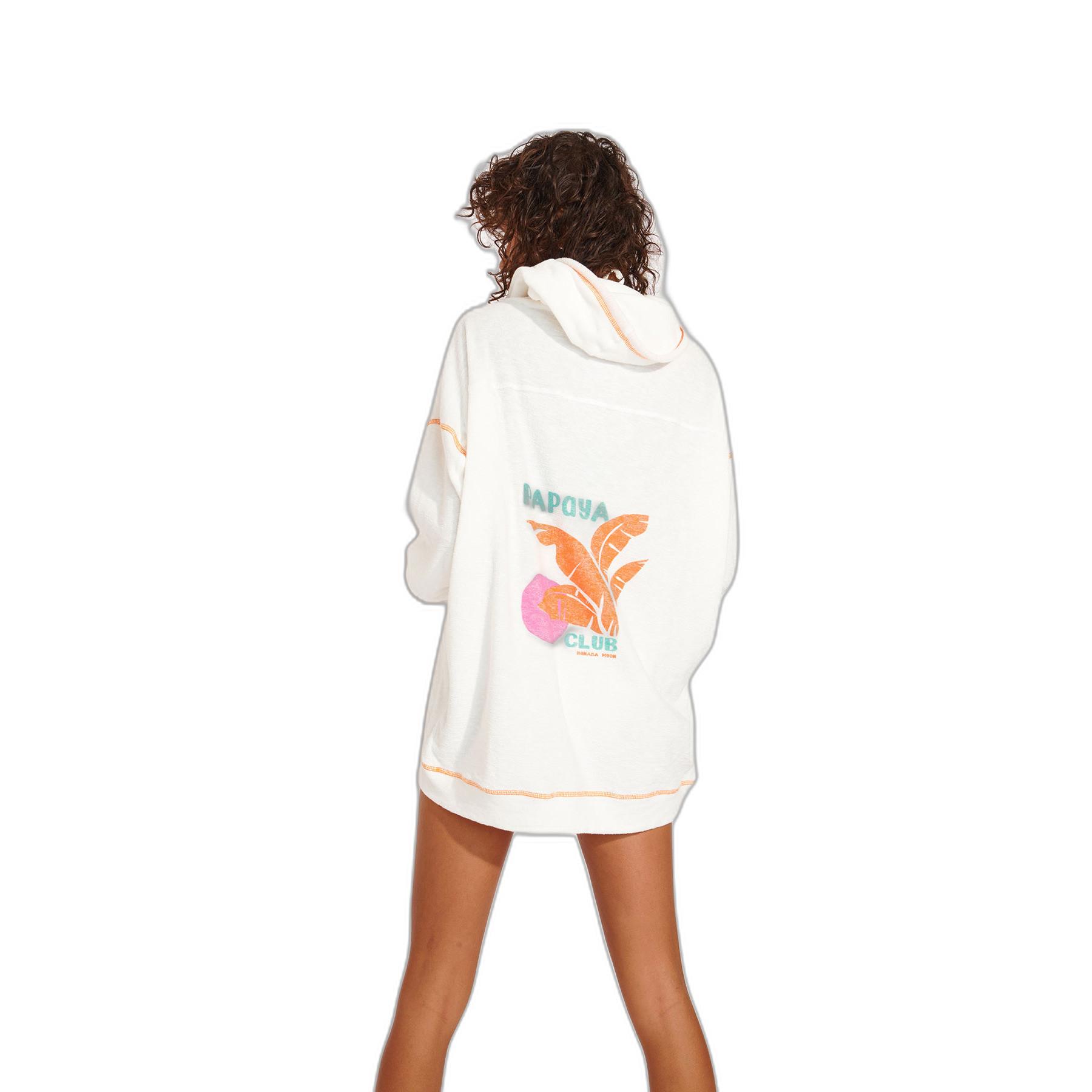 BANANA MOON  sweatshirt à capuche bradey whiteba 