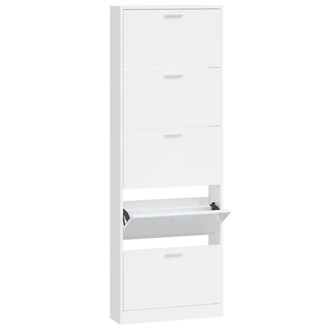 VidaXL - Schuhregal holzwerkstoff, One Size, Weiss